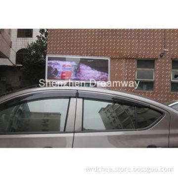 P6 Taxi LED Display 1R1G1B 768 by 288 mm 3G 4G WIFI USB Con